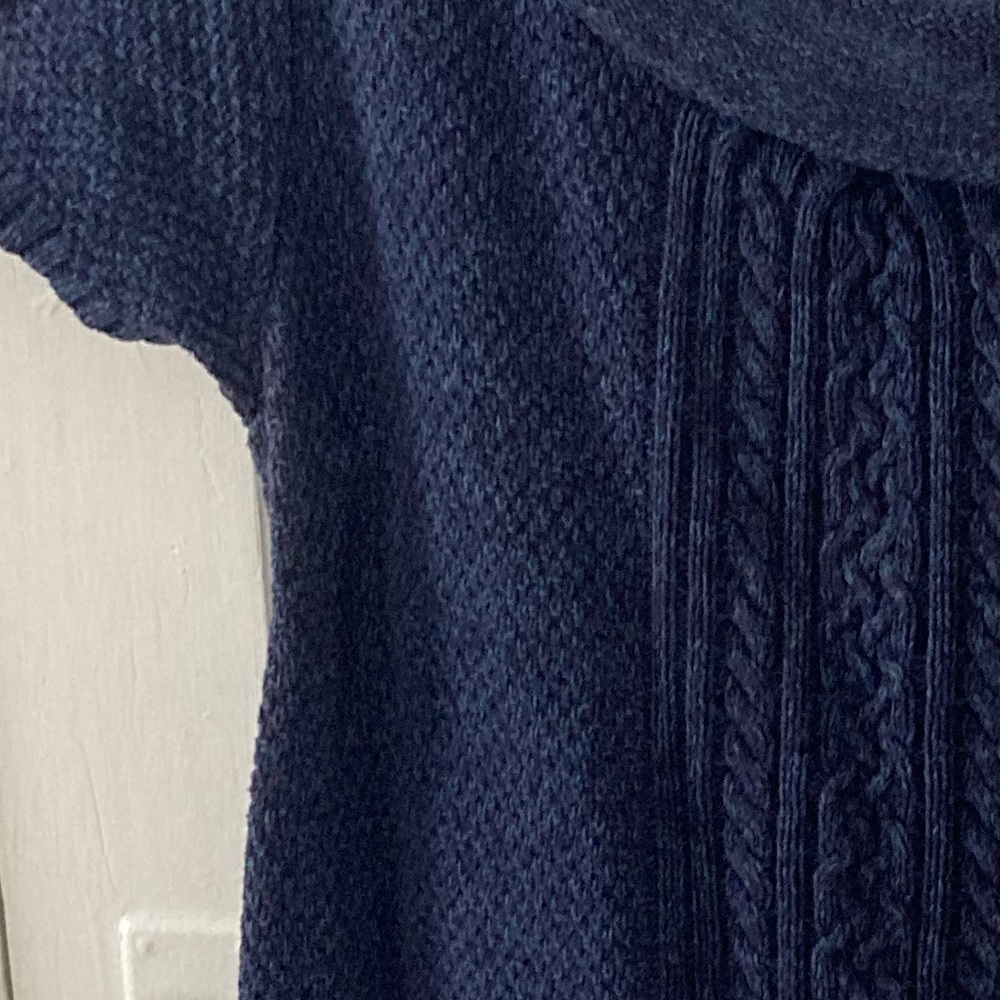 Blue sweater shirt in navy by Style and Company size 1x